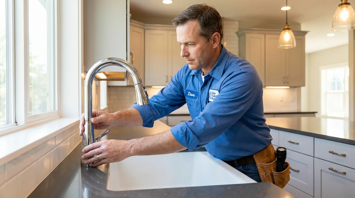 Kitchen faucet installation by Johns Plumbing LLC in Goodyear